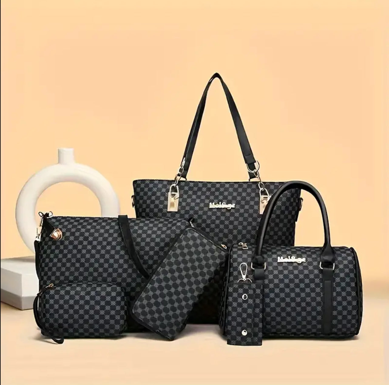 6 Pcs set Leather bag