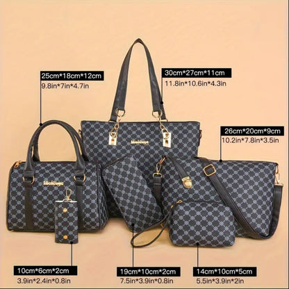 6 Pcs set Leather bag