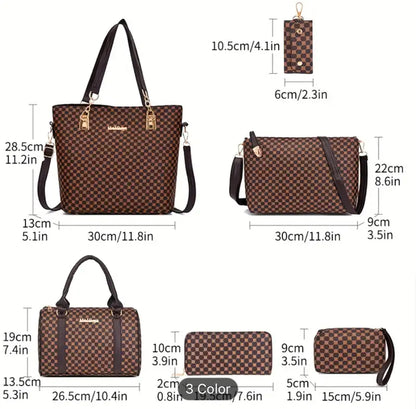 6 Pcs set Leather bag