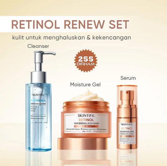 SKINTIFIC - 3pcs Paket-Skincare Retinol Renew Set |