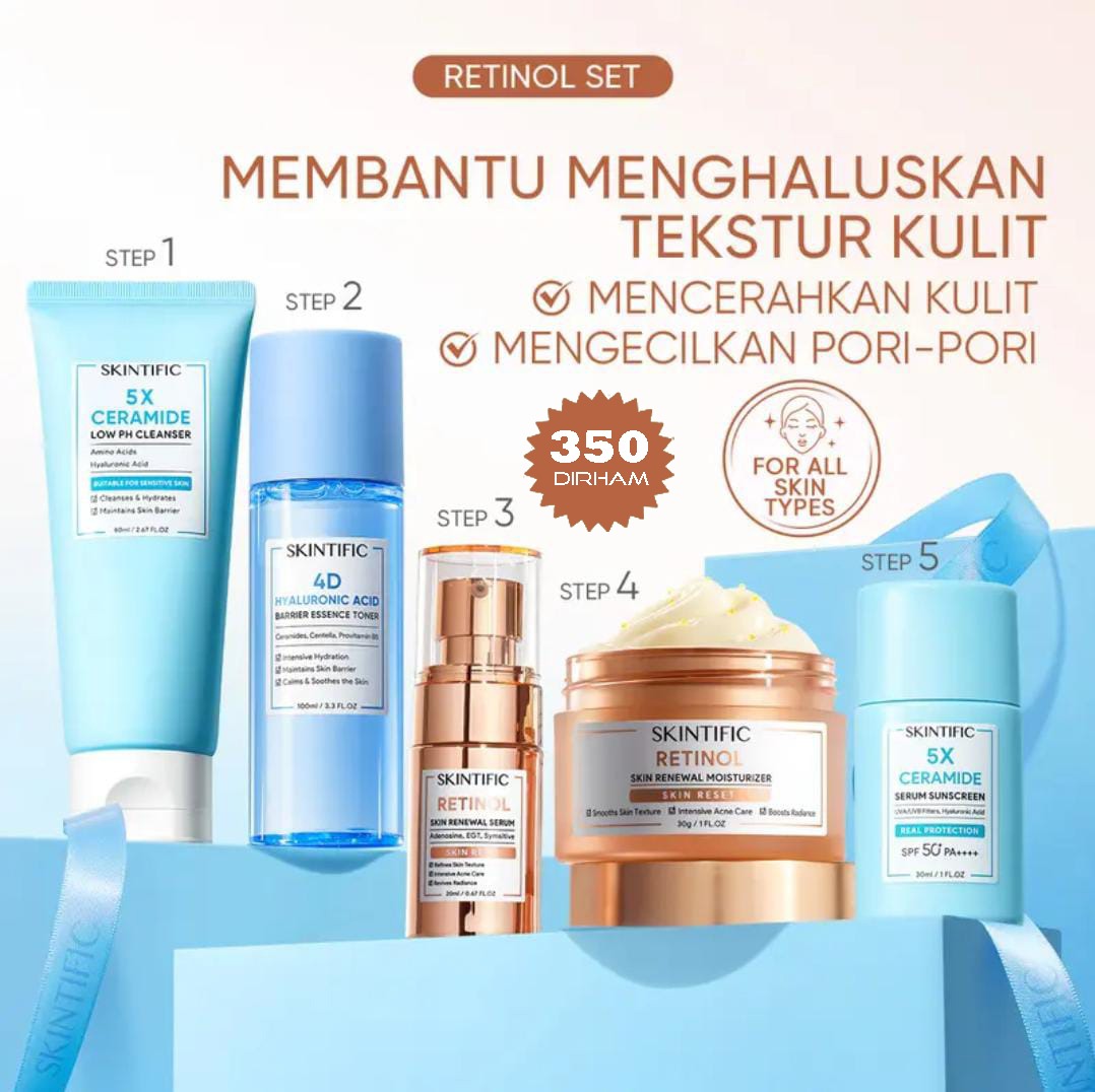 SKINTIFIC - 5pcs Paket- Retinol Set